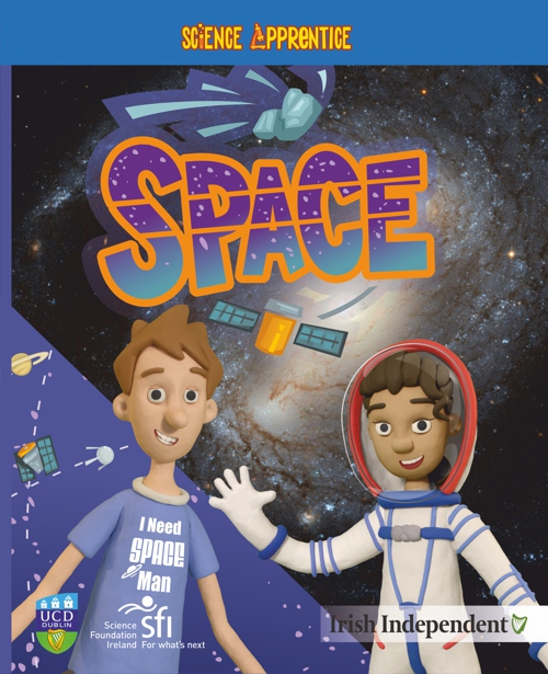 Science Apprentice Space front cover - by Martin Beckett onetreestudio