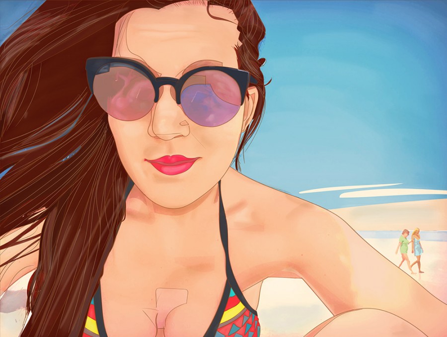 Susy at the beach (2015 #982)
