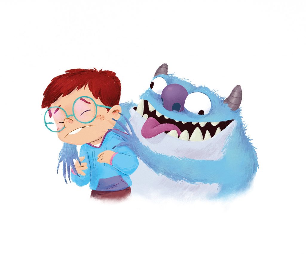 Spot illustration for picture book Das Gefurztagsfest