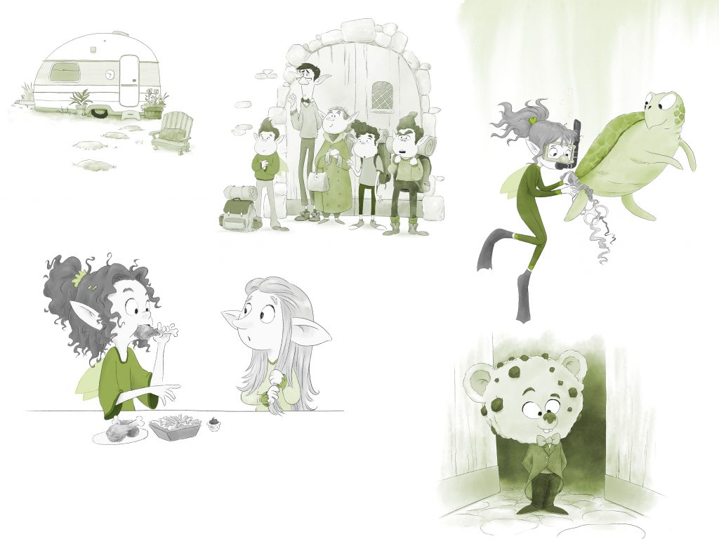 Internal Illustrations The Frienship Fairies go to Camp